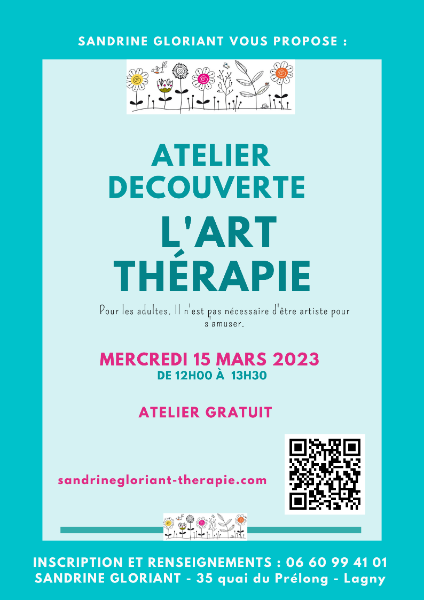 Atelier découverte d'art-thérapie offert le 15 mars à Lagny sur marne !